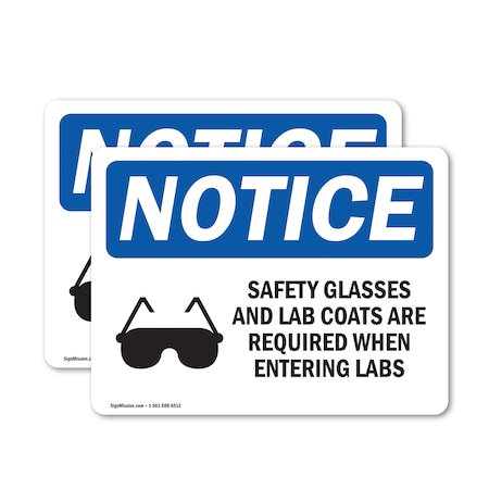 Signmission 7 in Height, 10 in Width, Vinyl Decal, Rectangle OS-2PACK-NS-D-710-L-18159